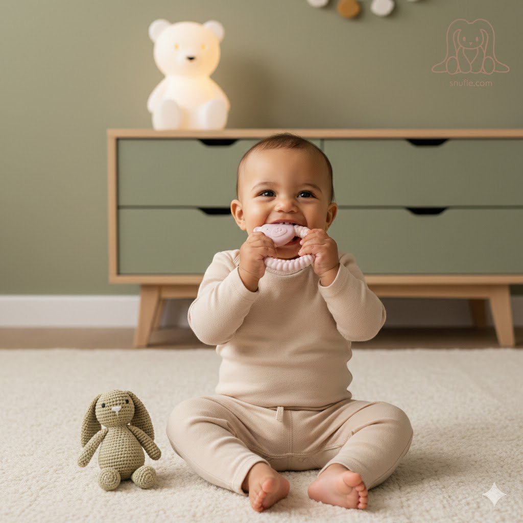 LittleMy™ |BEAR | Soft Silicone Teething Toy | BLUSH