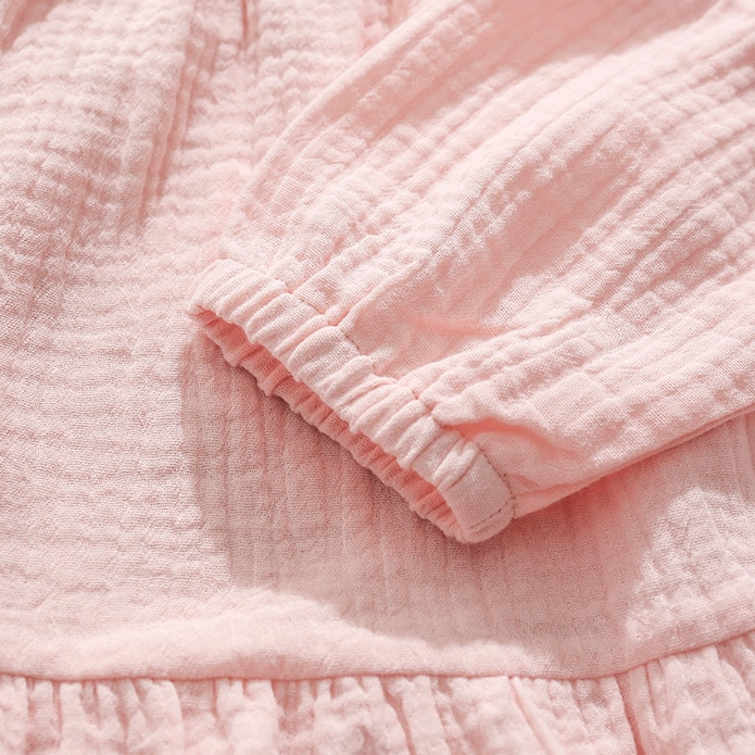 LittleMy™ | biologische mousseline jurk met ruches