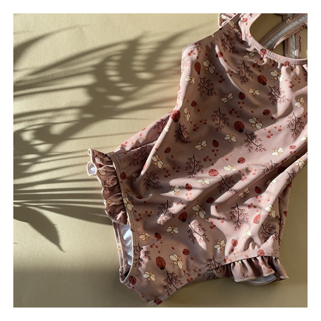 LittleMy  |Ariel swim suit-Sand - Flower bee