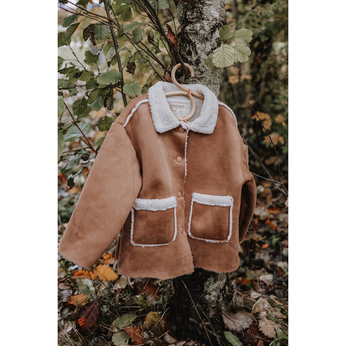 LittleMy® kinderjas van lamsleer
