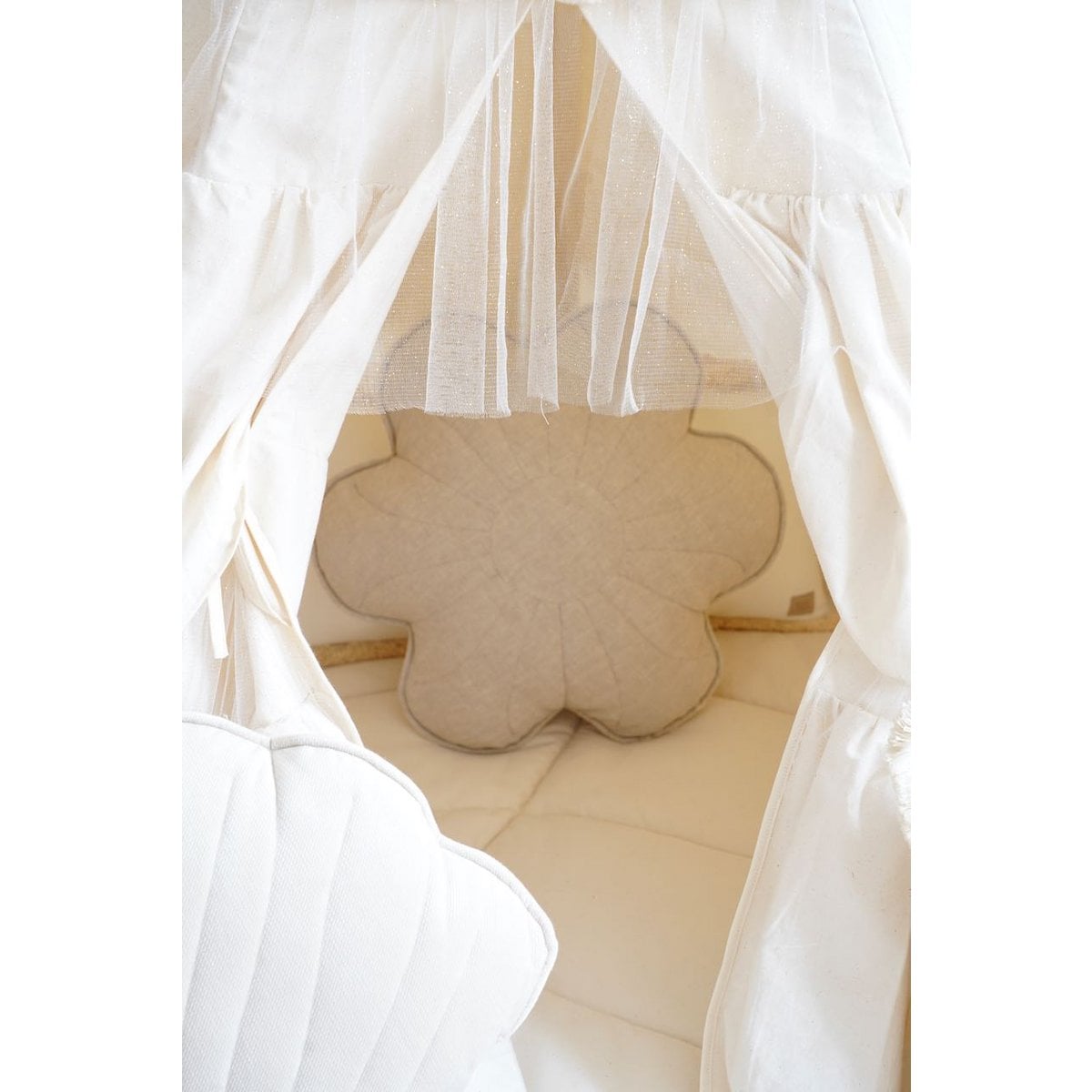 LittleMy |Tipi-tent "Boho" met ruches en borduursels