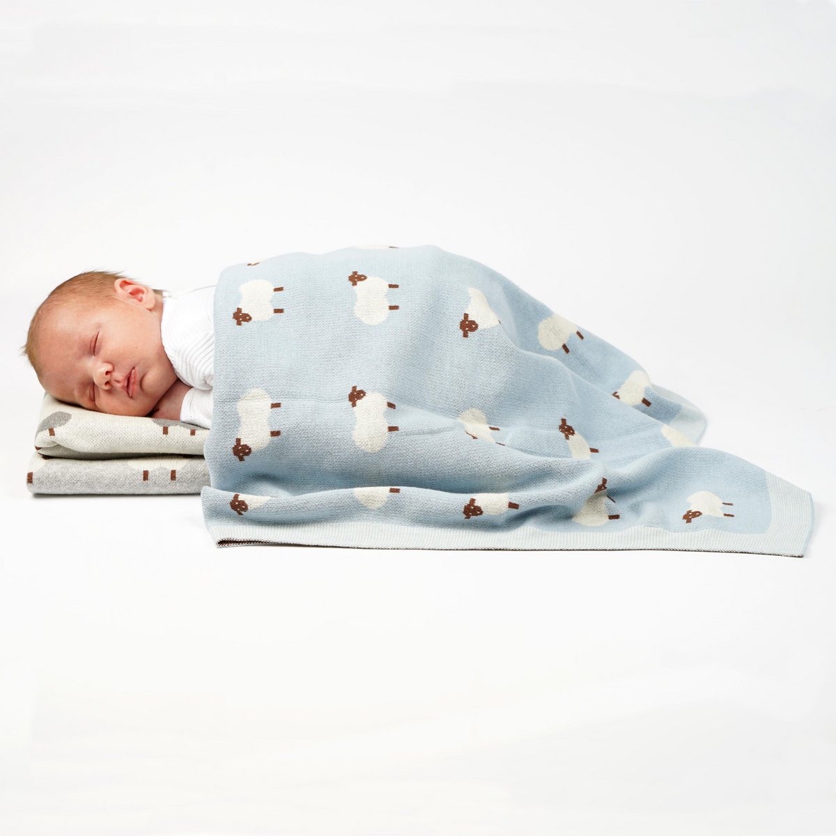 LittleMy | Babydeken | Roze met schapen