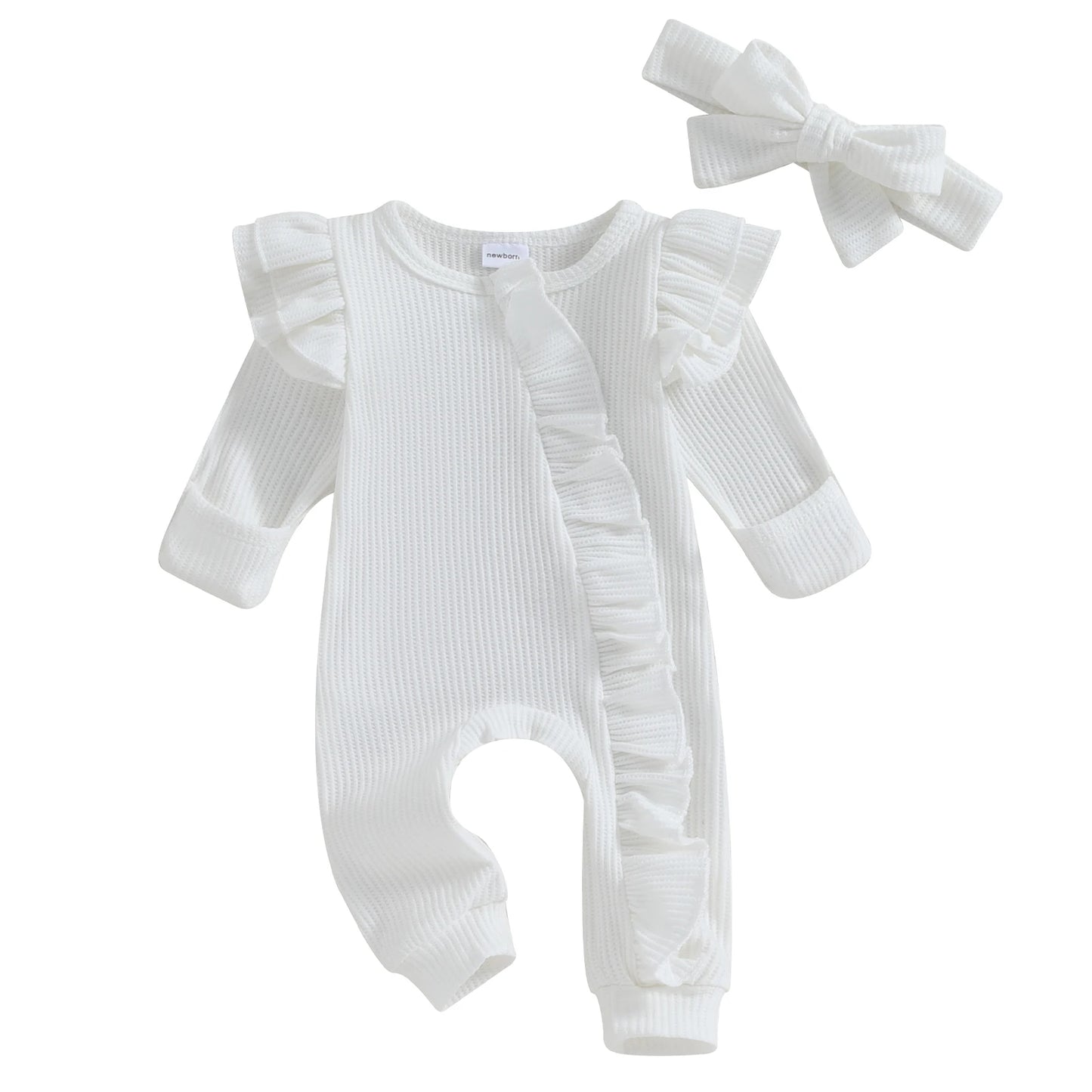 LittleMy | Romper met rits en haarband