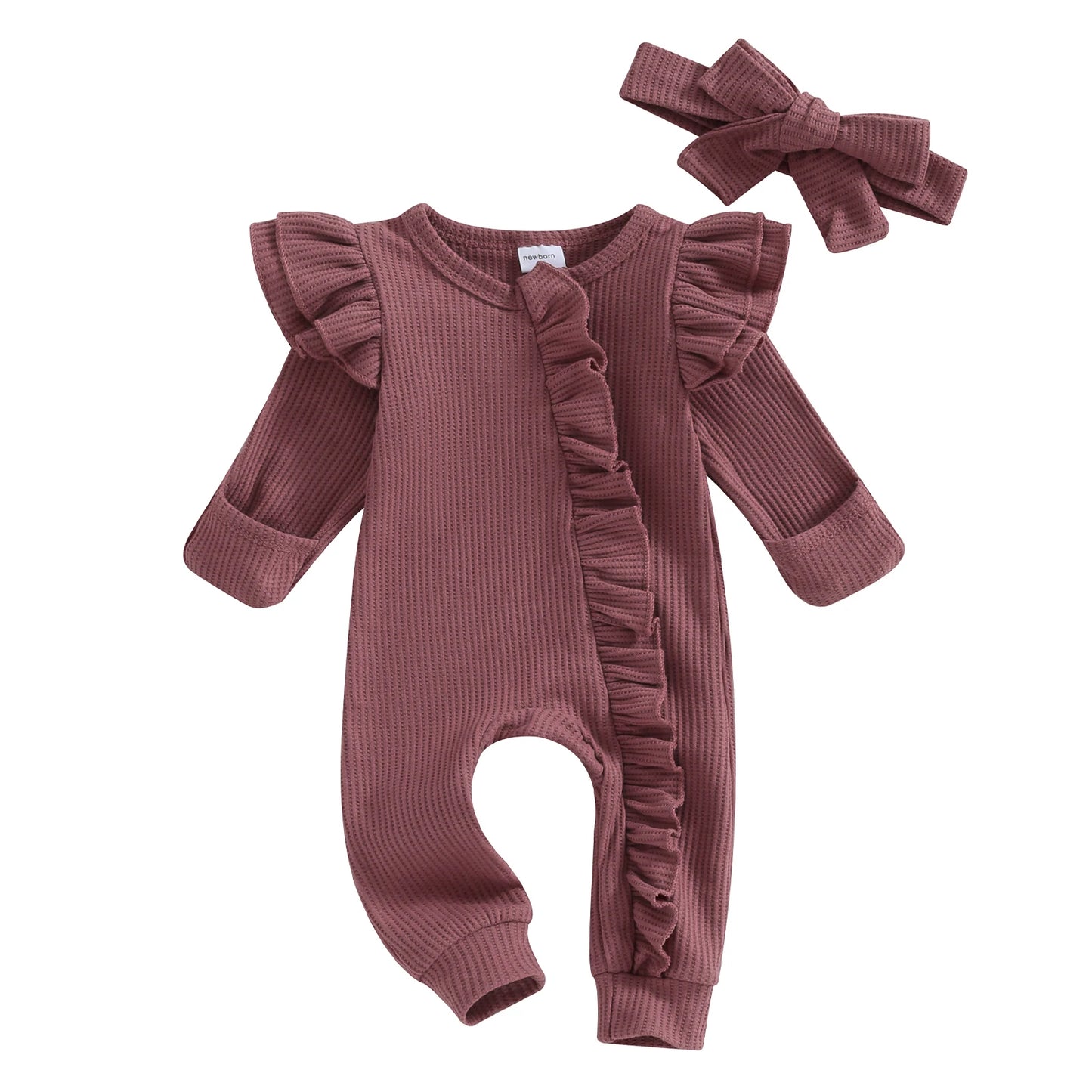 LittleMy | Romper met rits en haarband