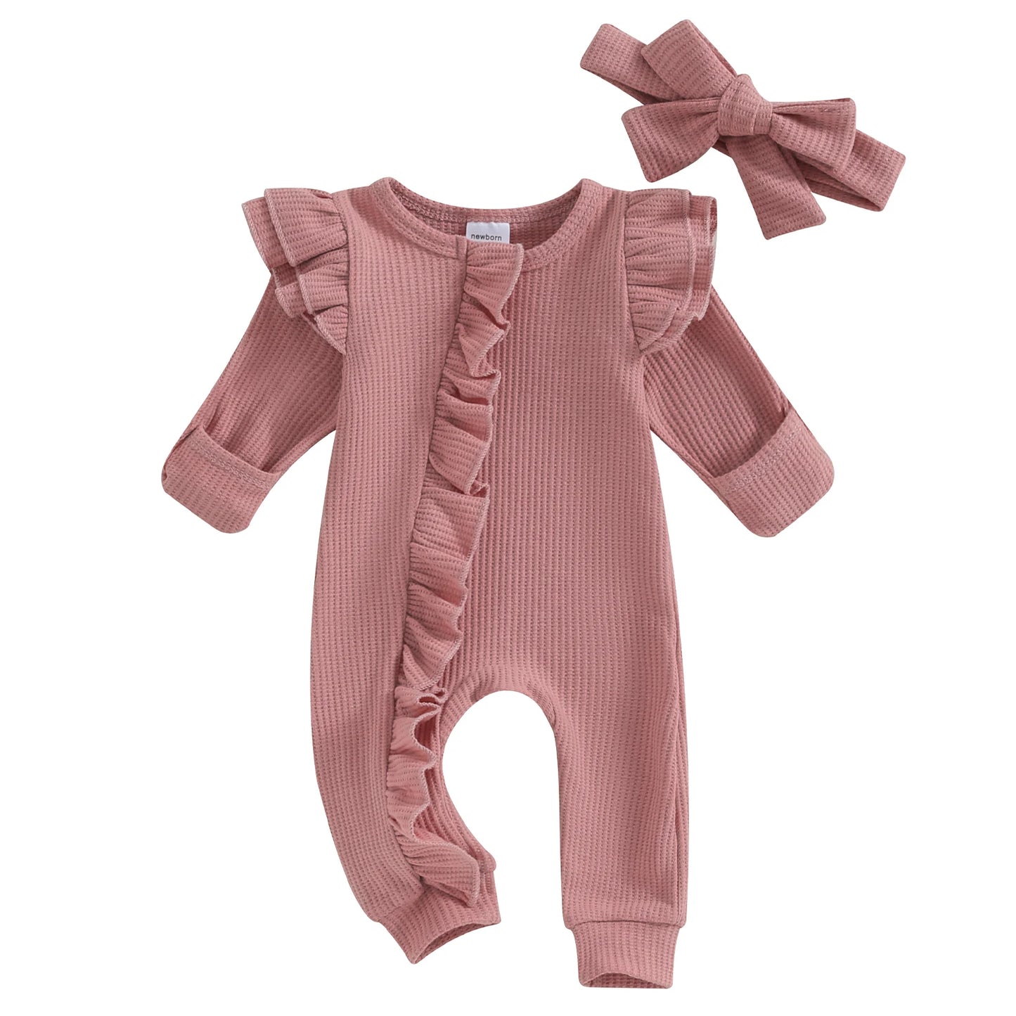 LittleMy | Romper met rits en haarband