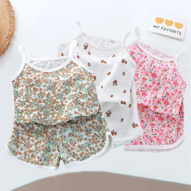 LittleMy | Girl Strap Suits