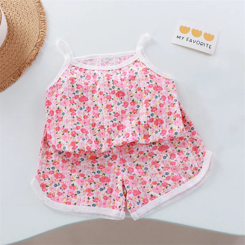 LittleMy | Girl Strap Suits