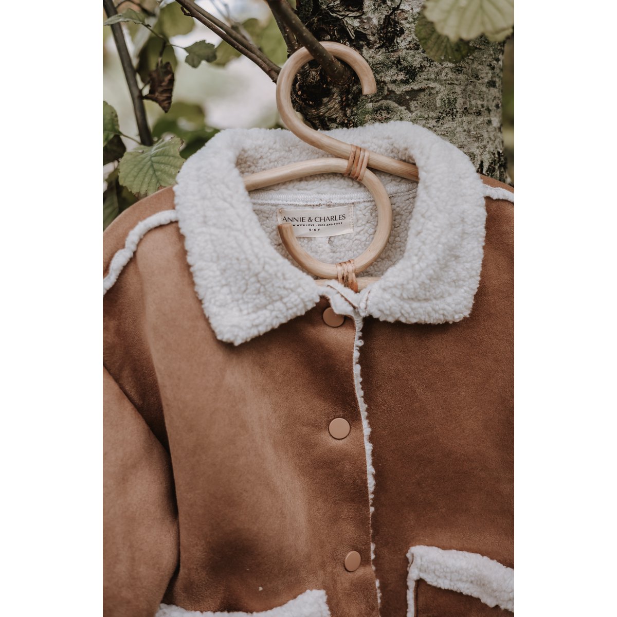 LittleMy® kinderjas van lamsleer