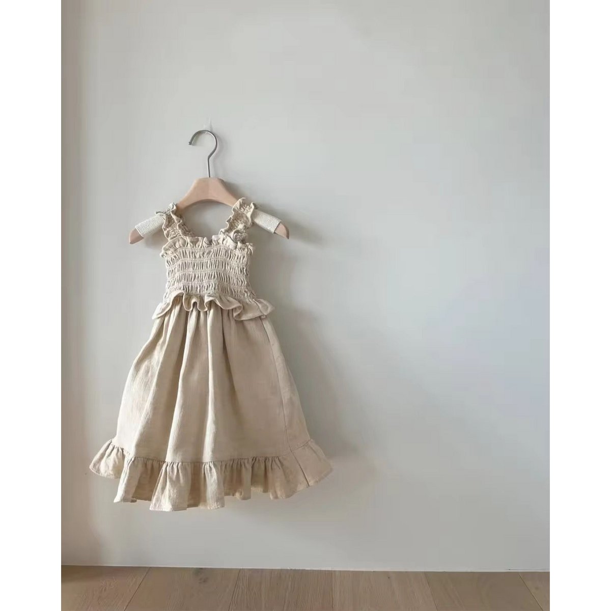LittleMy |Raya gesmokte jurk met ruches en bandjes