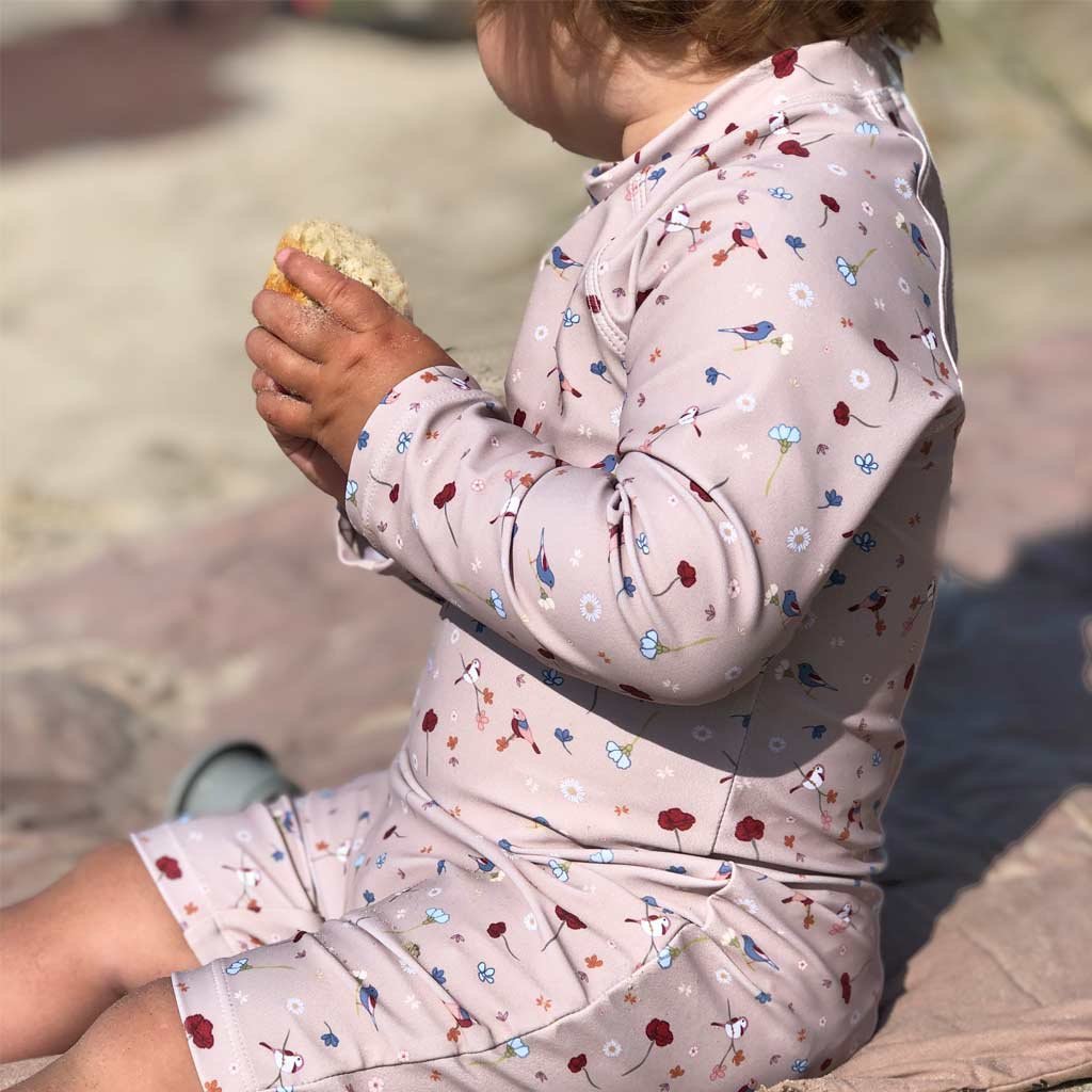 LittleMy |Mio zwemjumpsuit Bloem/Vogel