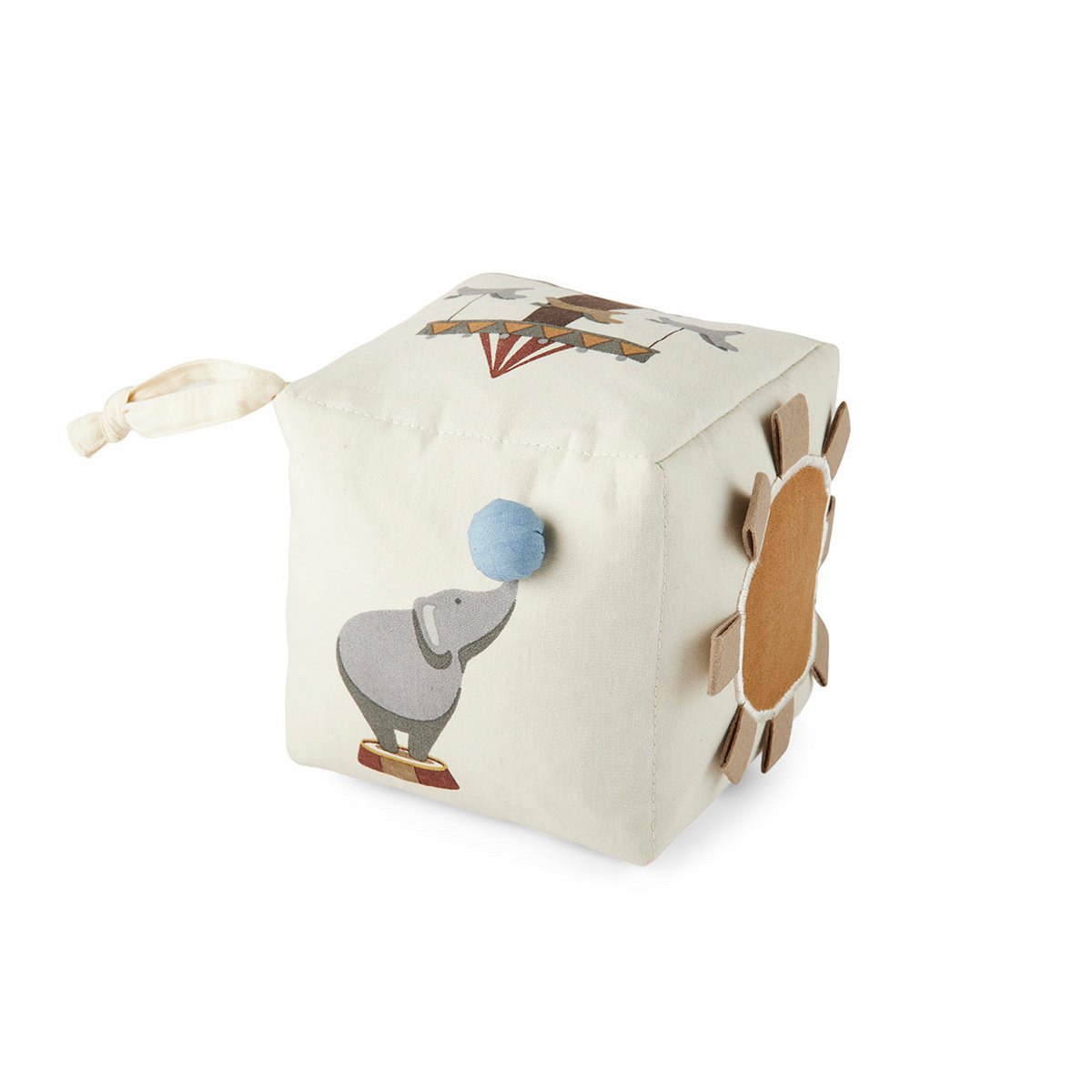 LittleMy |Jasmijnstof kubus-Creme - Circus