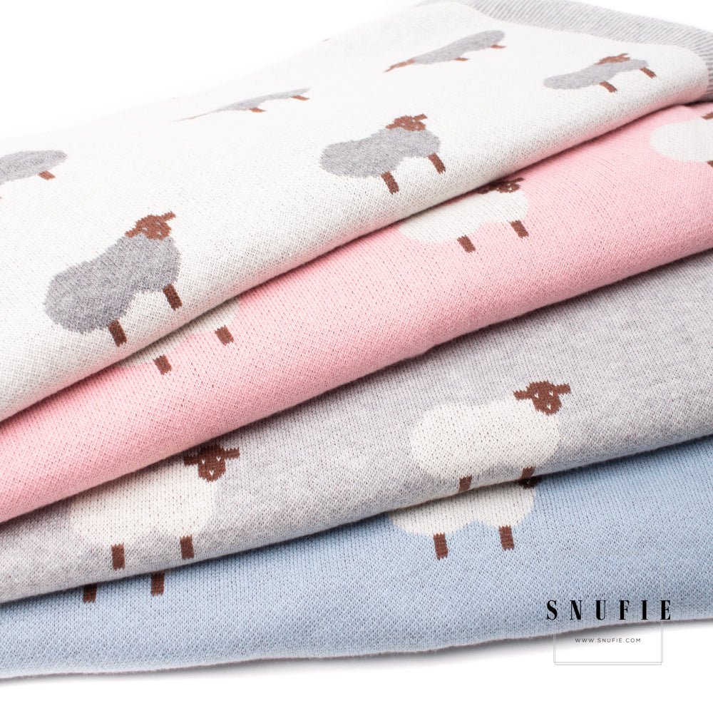 LittleMy | Babydeken | Roze met schapen