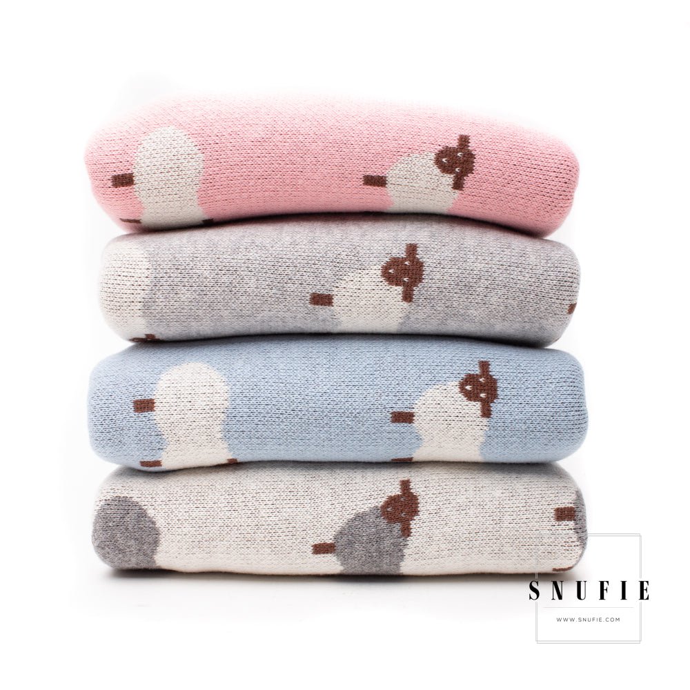 LittleMy | Babydeken | Roze met schapen